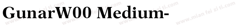 GunarW00 Medium字体转换